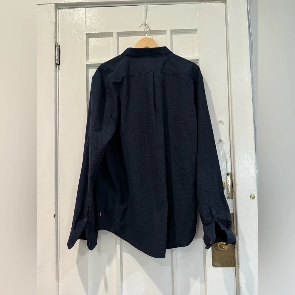 Levi's Dark Blue Patterned Shirt XXL